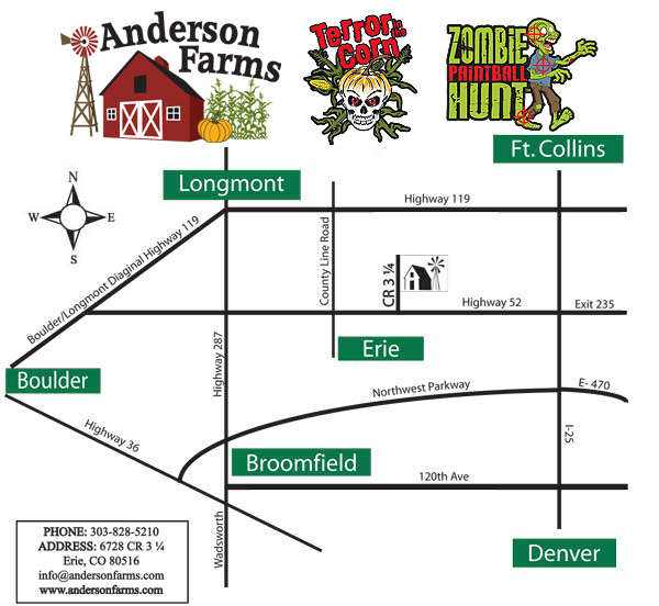 Directions Anderson FarmsAnderson Farms