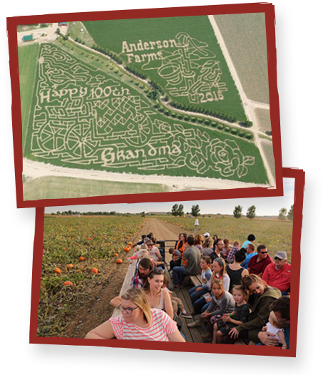 map and tractor ride